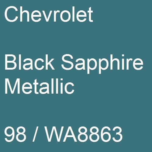 Chevrolet, Black Sapphire Metallic, 98 / WA8863.